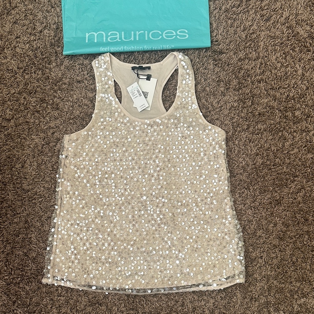 NWT! Sequin Racerback - Studio Y for Maurice’s